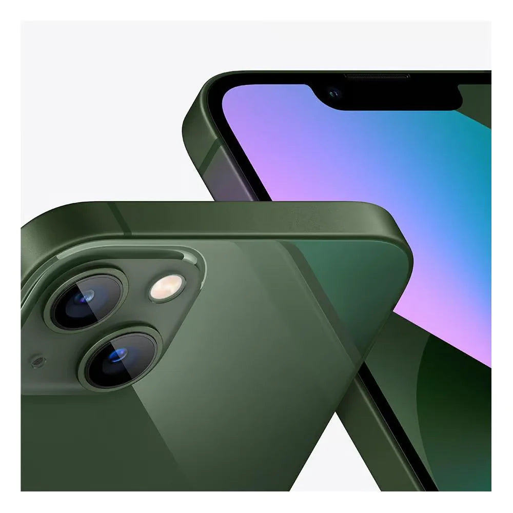 Apple iPhone 13 mini mit 128 GB Speicher in Grün - ohne Vertrag. Tauchen Sie ein in die Welt des kompakten Designs und großzügigen Speicherplatzes. Erleben Sie die neuesten Funktionen und Technologien des iPhone 13 mini in der frischen Farbe Grün, ohne sich an einen Vertrag binden zu müssen