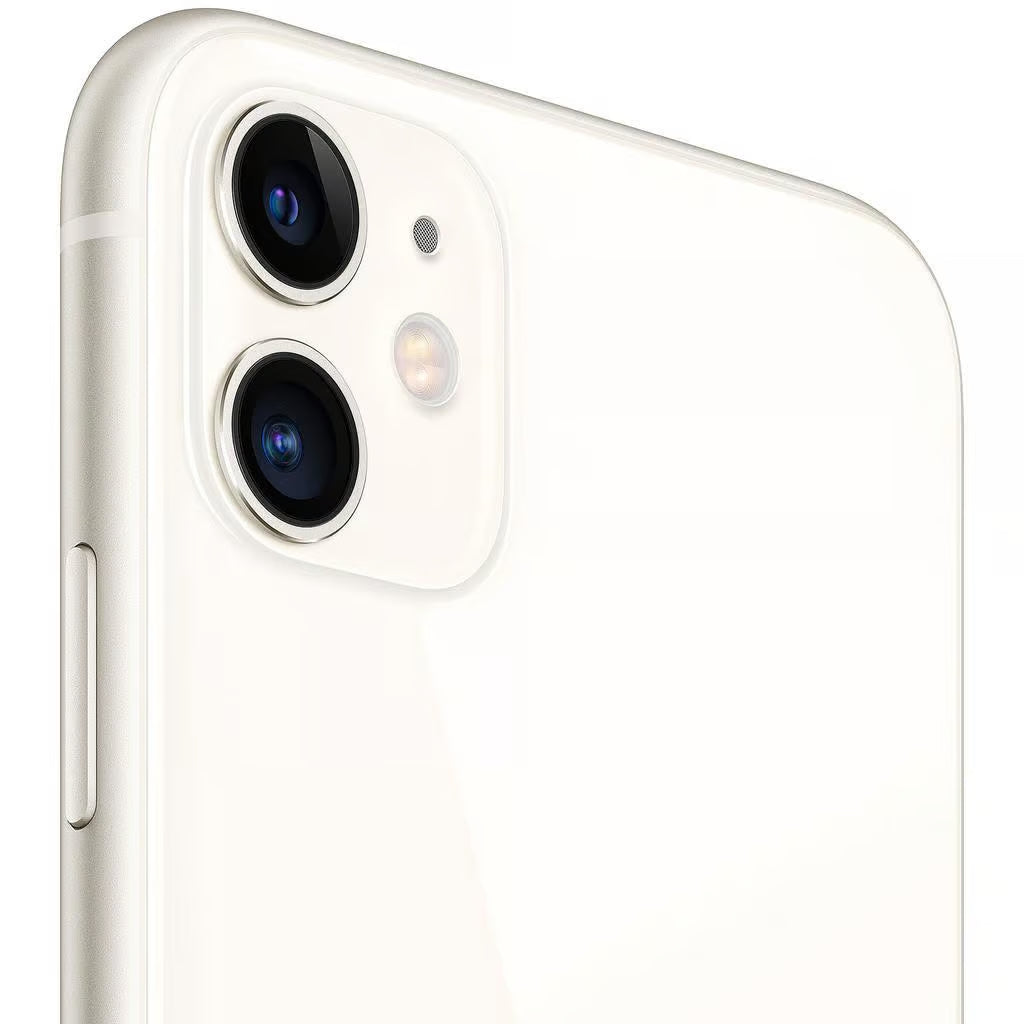 Schickes Apple iPhone 11 in strahlendem Weiß mit 64GB Speicher, ohne Vertrag.