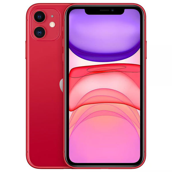 Lebendiges Apple iPhone 11 in der Farbe Rot mit großzügigen 128GB Speicher, ohne Vertrag.