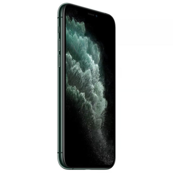 Exklusives Apple iPhone 11 Pro Max in der edlen Farbe Nachtgrün mit großzügigen 64GB Speicher, ohne Vertrag.
