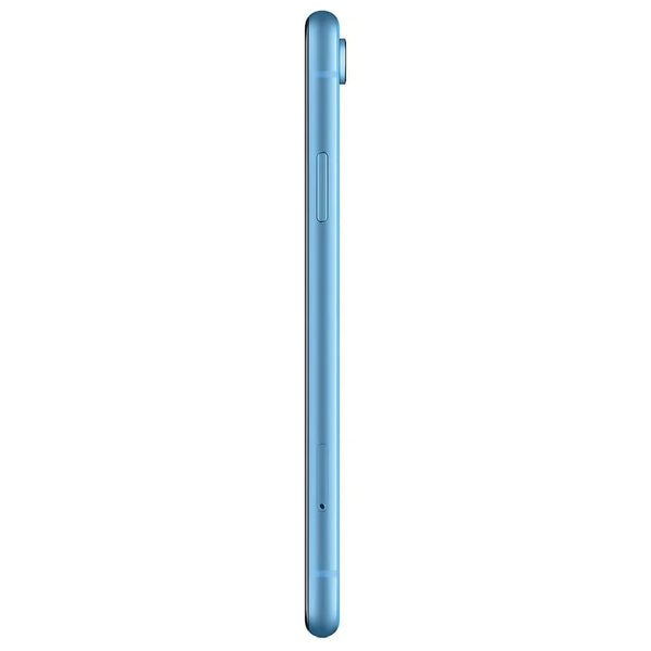 Stilvolles Apple iPhone XR in lebendigem Blau, erhältlich in den Speicherkapazitäten 64GB, 128GB und 256GB. Entdecke die perfekte Kombination aus innovativem Design und leistungsstarker Technologie für ein unvergleichliches Smartphone-Erlebnis.